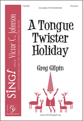 A Tongue Twister Holiday Two-Part choral sheet music cover